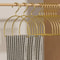Gold Metal Scarf Hanger Organizer Half Round Multi Purpose Closet Hangers Set Of 5 4