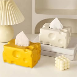 ceramic tissue box holder decorative napkin and toilet paper organizer