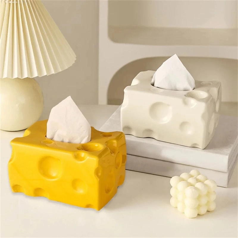 Ceramic Tissue Box Holder Decorative Napkin And Toilet Paper Organizer 0