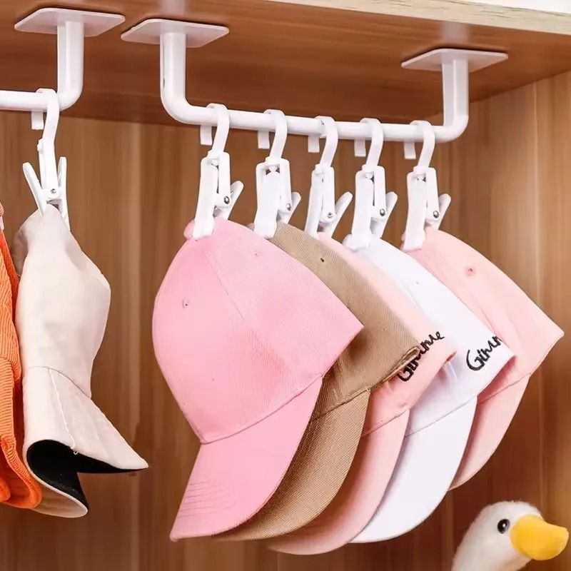 Adhesive Hat Hooks Baseball Cap Organizer No Drill Wall And Door Hat Rack 0