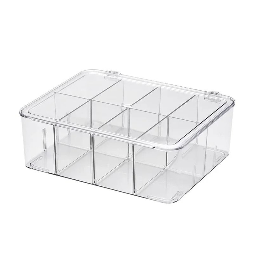 Acrylic Photocard Storage Box Transparent Display Organizer With Compartments 0