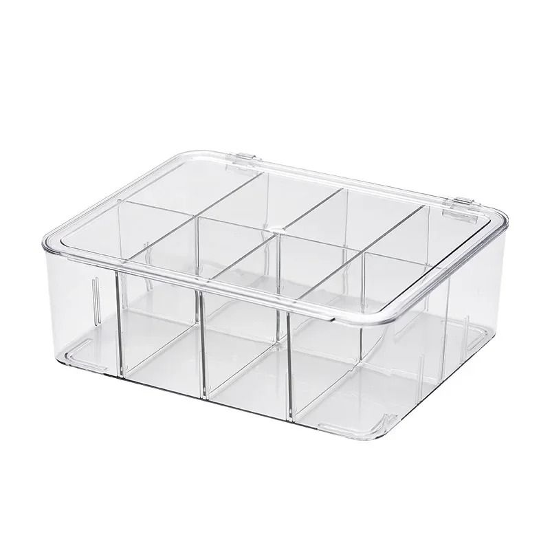 Acrylic Photocard Storage Box Transparent Display Organizer With Compartments 0