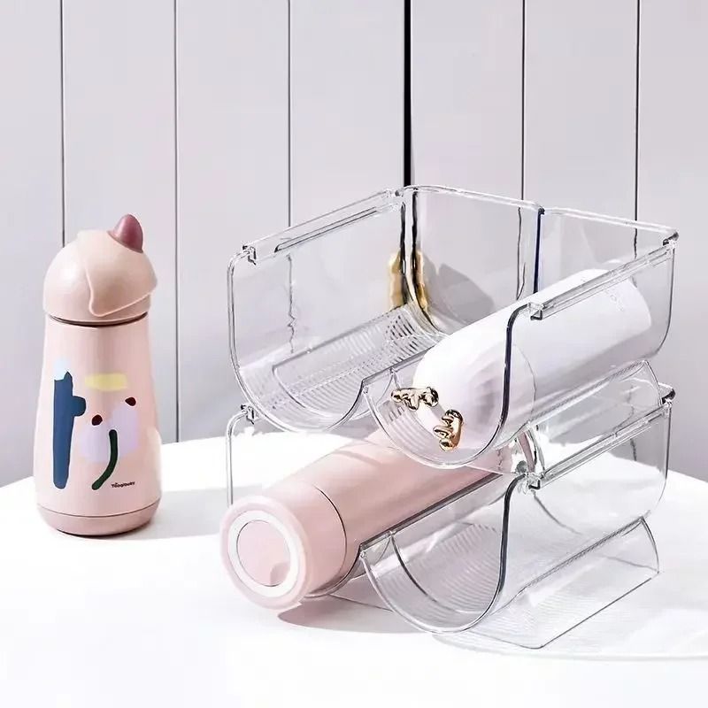 Stackable Cup Holder Water Bottle Organizer For Cabinets Refrigerator And Countertops 8