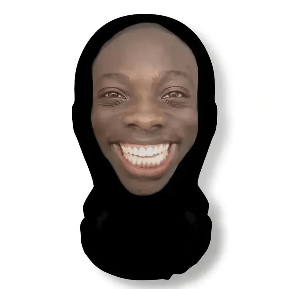 seamless funny face head wrap for costume