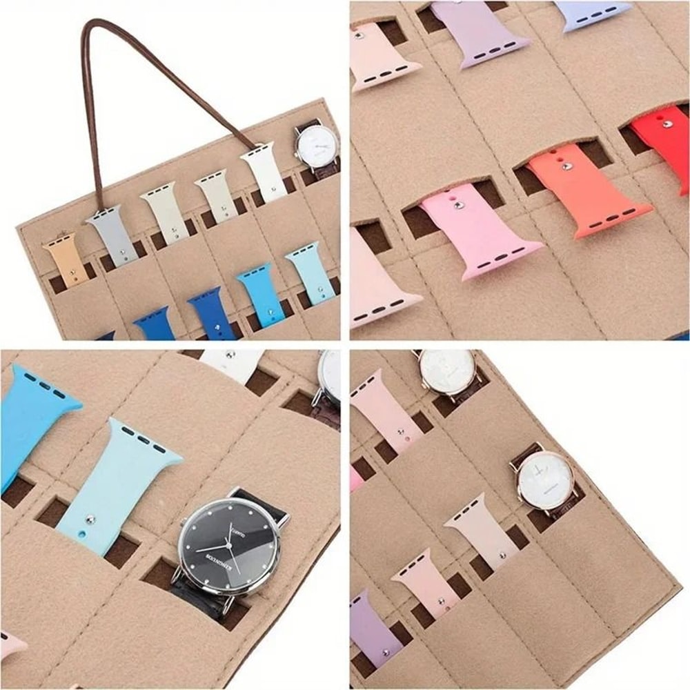 Hanging Felt Eyeglasses Storage Organizer 15 Slot Sunglasses Display Holder 5