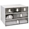 Cute Desktop Stationery Organizer With Drawers Multi Compartment Pencil Storage Box 9
