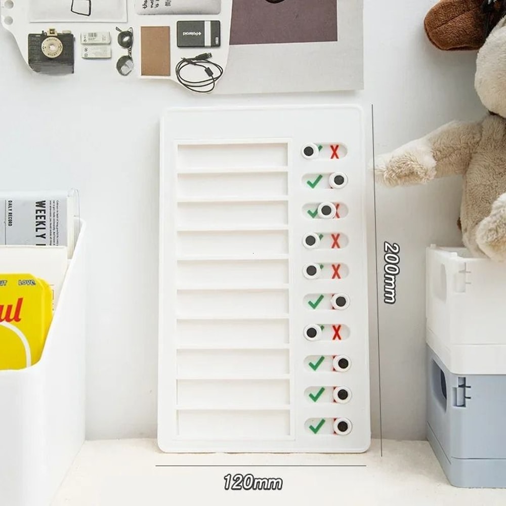 Reusable Kids Chore Chart Daily Planner Responsibility Checklist Board 4