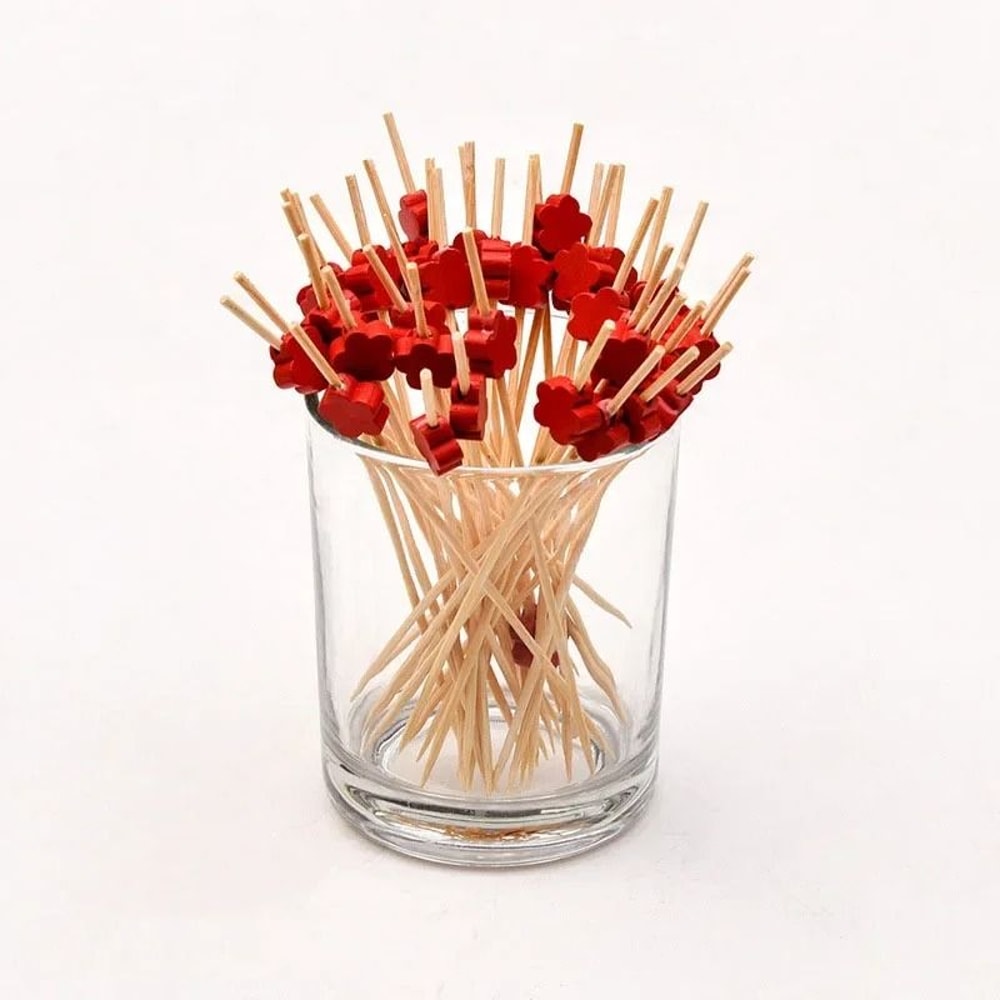 Bamboo Fruit Picks Cocktail Skewers Cupcake Toppers Set Of 100 6