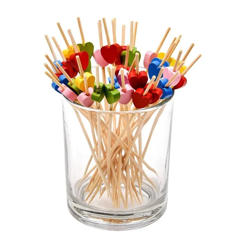 Bamboo Fruit Picks Cocktail Skewers Cupcake Toppers Set Of 100 10
