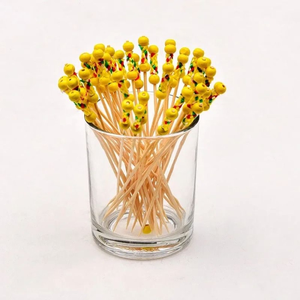 Bamboo Fruit Picks Cocktail Skewers Cupcake Toppers Set Of 100 4