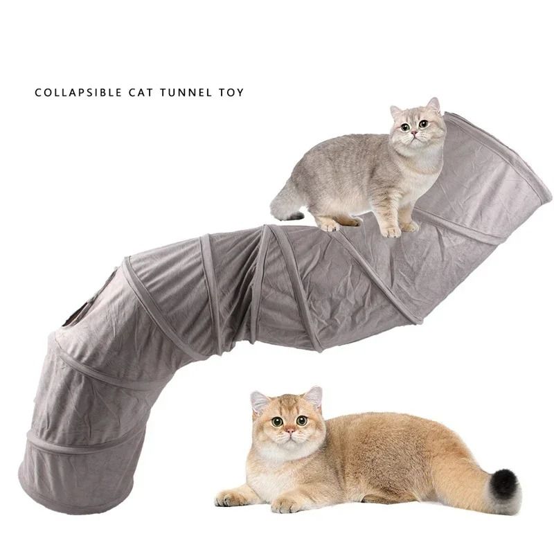 Foldable Cat Tunnel Toy Indoor Cat Play Tunnel For Exercise And Fun 0