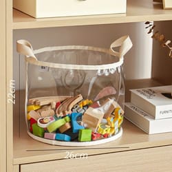 large transparent toy storage basket high capacity kids toy organizer bag