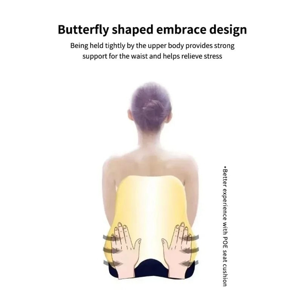 Memory Foam Lumbar Support Pillow For Chair Back Support And Comfort 7