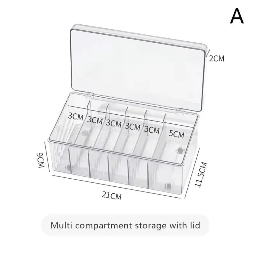 Acrylic Eyelash Extension Organizer Lash Tool Storage Box With Lid 1