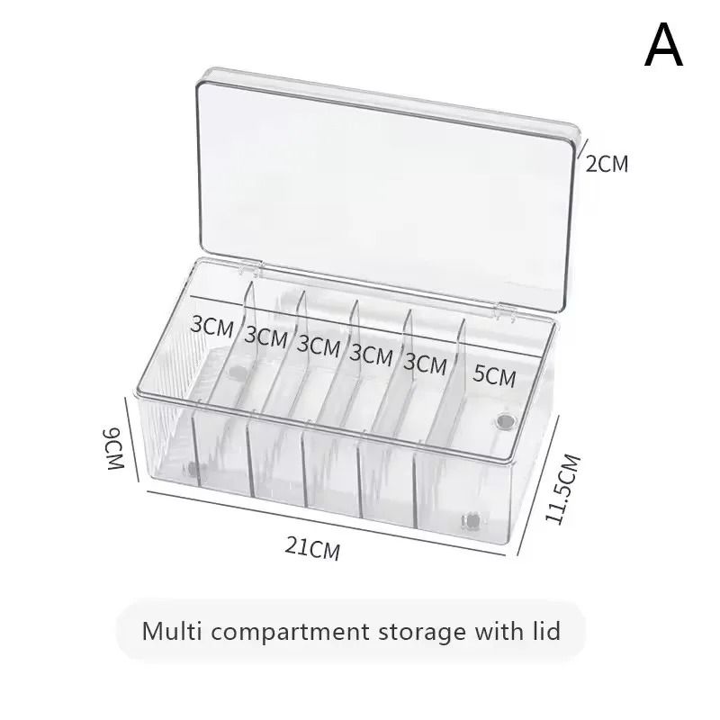 Acrylic Eyelash Extension Organizer Lash Tool Storage Box With Lid 1