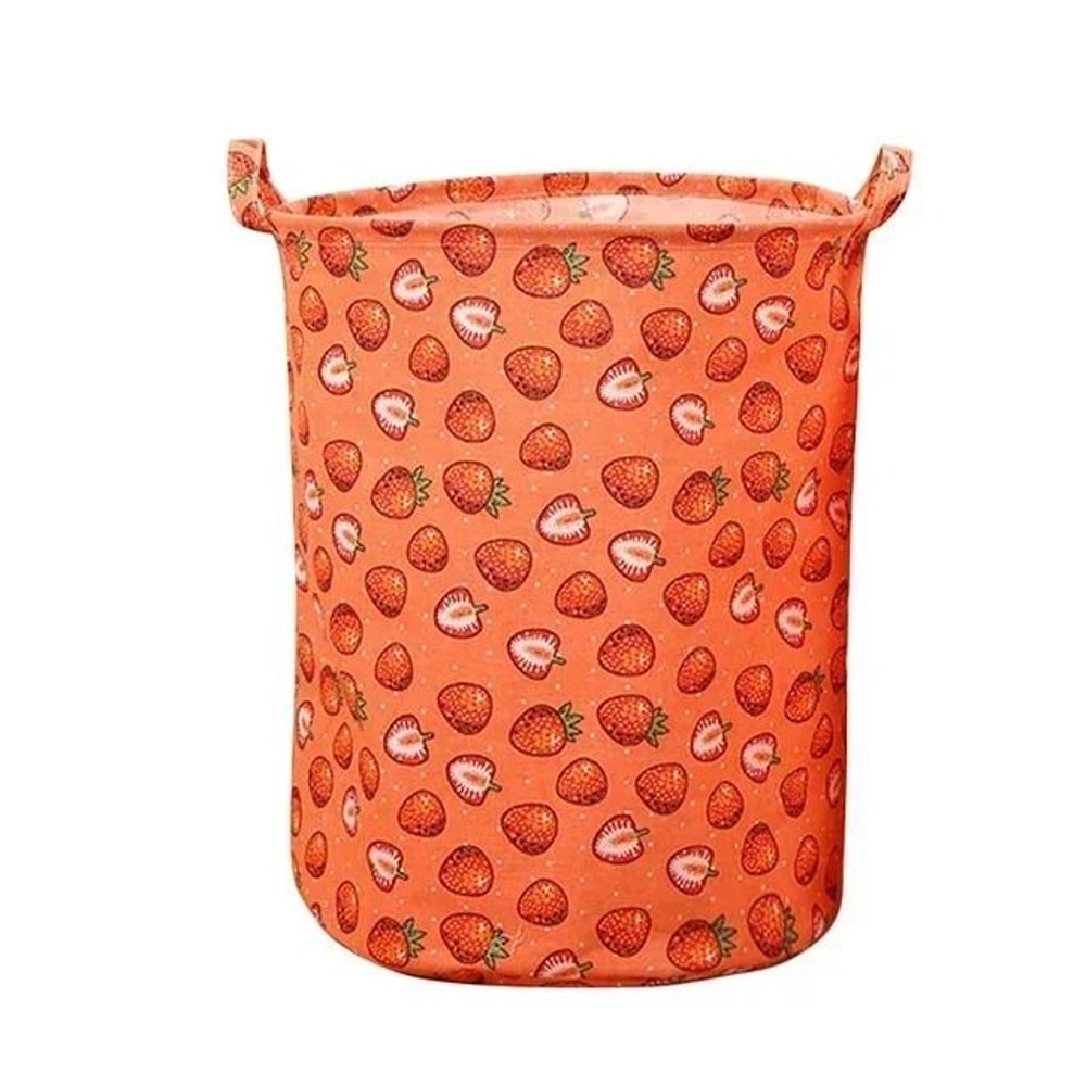 Foldable Cotton Linen Laundry Hamper Large Laundry Storage Bag 4
