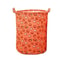 Foldable Cotton Linen Laundry Hamper Large Laundry Storage Bag 4