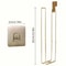 Self Adhesive Black Bathroom Toilet Paper Holder With Towel Bar No Drill Wall Mount 1