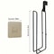 Self Adhesive Black Bathroom Toilet Paper Holder With Towel Bar No Drill Wall Mount 0