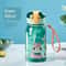 Cute Cartoon Kids Straw Water Bottle BPA Free Leakproof Sippy Cup 400ml 1
