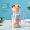 Cute Cartoon Kids Straw Water Bottle BPA Free Leakproof Sippy Cup 400ml 3