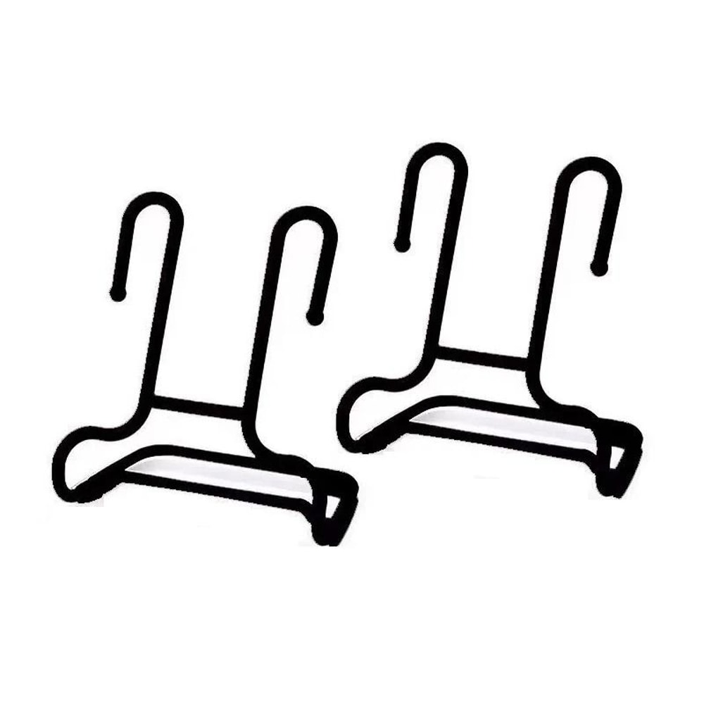 Multi Purpose Shoe Drying Rack Double Hooks Balcony Shoe Storage Organizer 2 Pieces 0