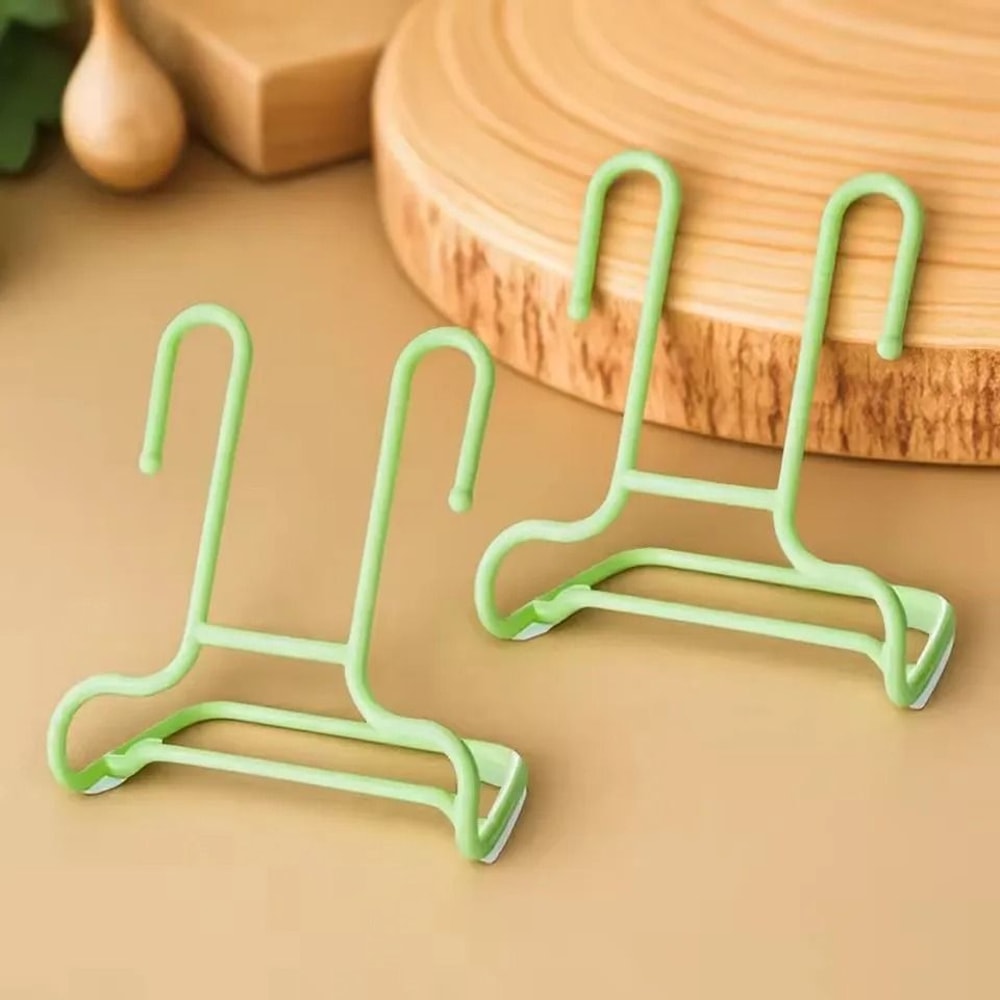 Multi Purpose Shoe Drying Rack Double Hooks Balcony Shoe Storage Organizer 2 Pieces 2