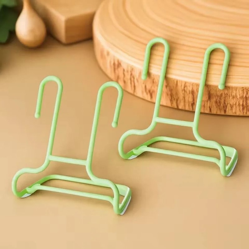 Multi Purpose Shoe Drying Rack Double Hooks Balcony Shoe Storage Organizer 2 Pieces 2