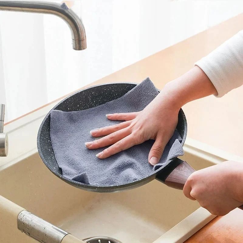 Reusable Microfiber Cleaning Wipe Roll Washable Paper Towel Replacement 20 Sheets 13