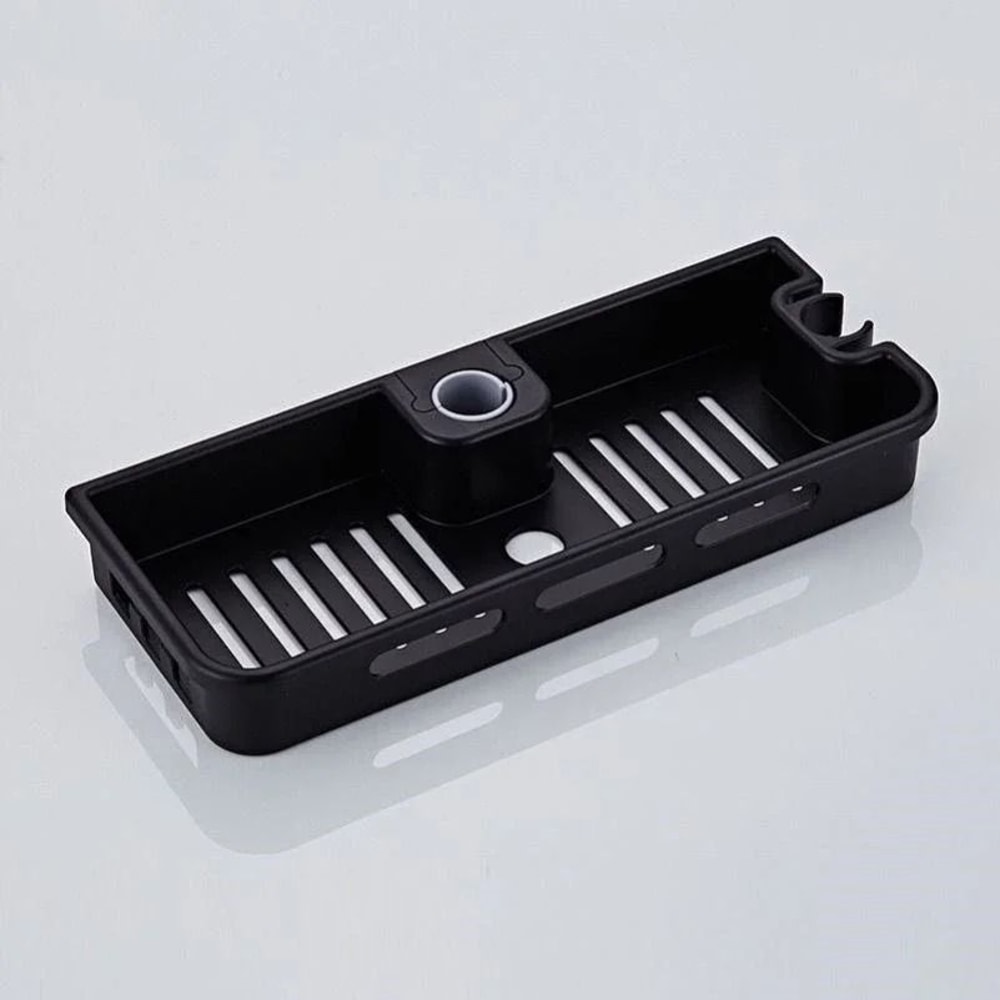 Adjustable Shower Storage Holder No Drilling Bathroom Pole Organizer Shelf 1