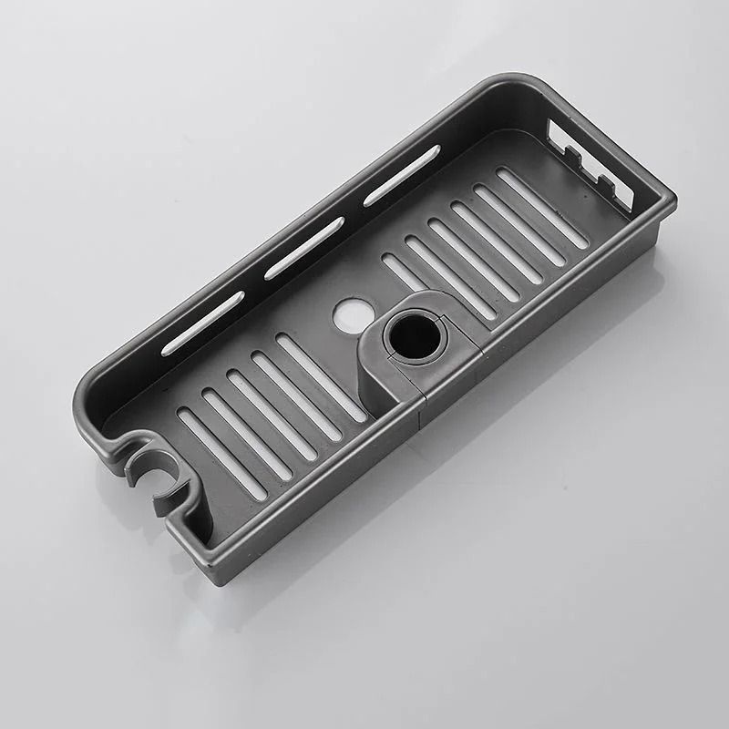 Adjustable Shower Storage Holder No Drilling Bathroom Pole Organizer Shelf 5