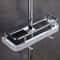Adjustable Shower Storage Holder No Drilling Bathroom Pole Organizer Shelf 8