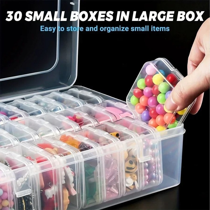 Mini Bead Organizer Container Plastic Storage Box For Jewelry Making And Crafts 5
