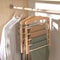 Solid Wood Clothes Drying Rack Multi Function Wooden Wardrobe Storage Rack 6