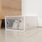 Transparent Stackable Shoe Storage Box Thickened Foldable Organizer With Flip Lid 1