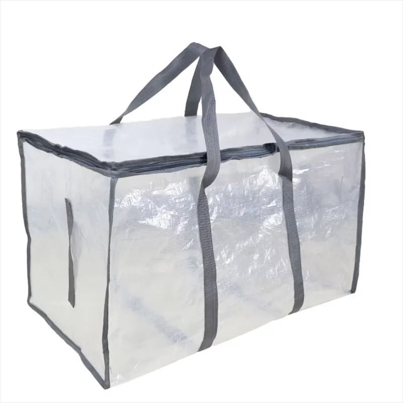 Large Capacity Transparent Quilt Storage Bag Clothing And Bedding Organizer 2