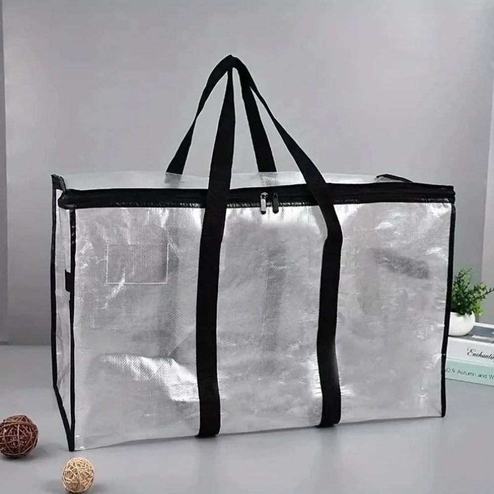 Large Capacity Transparent Quilt Storage Bag Clothing And Bedding Organizer 10