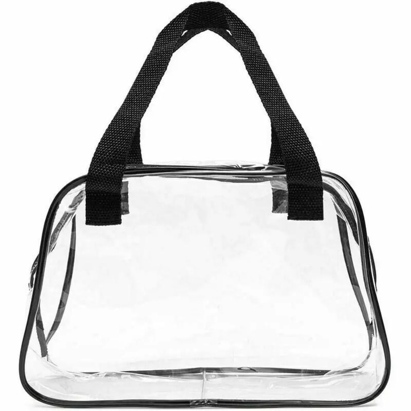 Clear Stadium Approved Tote Bag Transparent PVC Handbag For Travel And Events 0