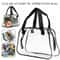 Clear Stadium Approved Tote Bag Transparent PVC Handbag For Travel And Events 3