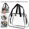 Clear Stadium Approved Tote Bag Transparent PVC Handbag For Travel And Events 3