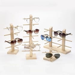 multi layer wood sunglasses display rack eyeglasses organizer stand