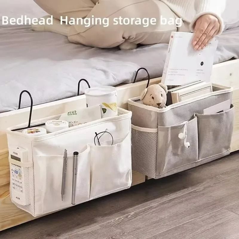 Bedside Hanging Storage Rack Bedside Organizer For Dorm And Bedroom 11