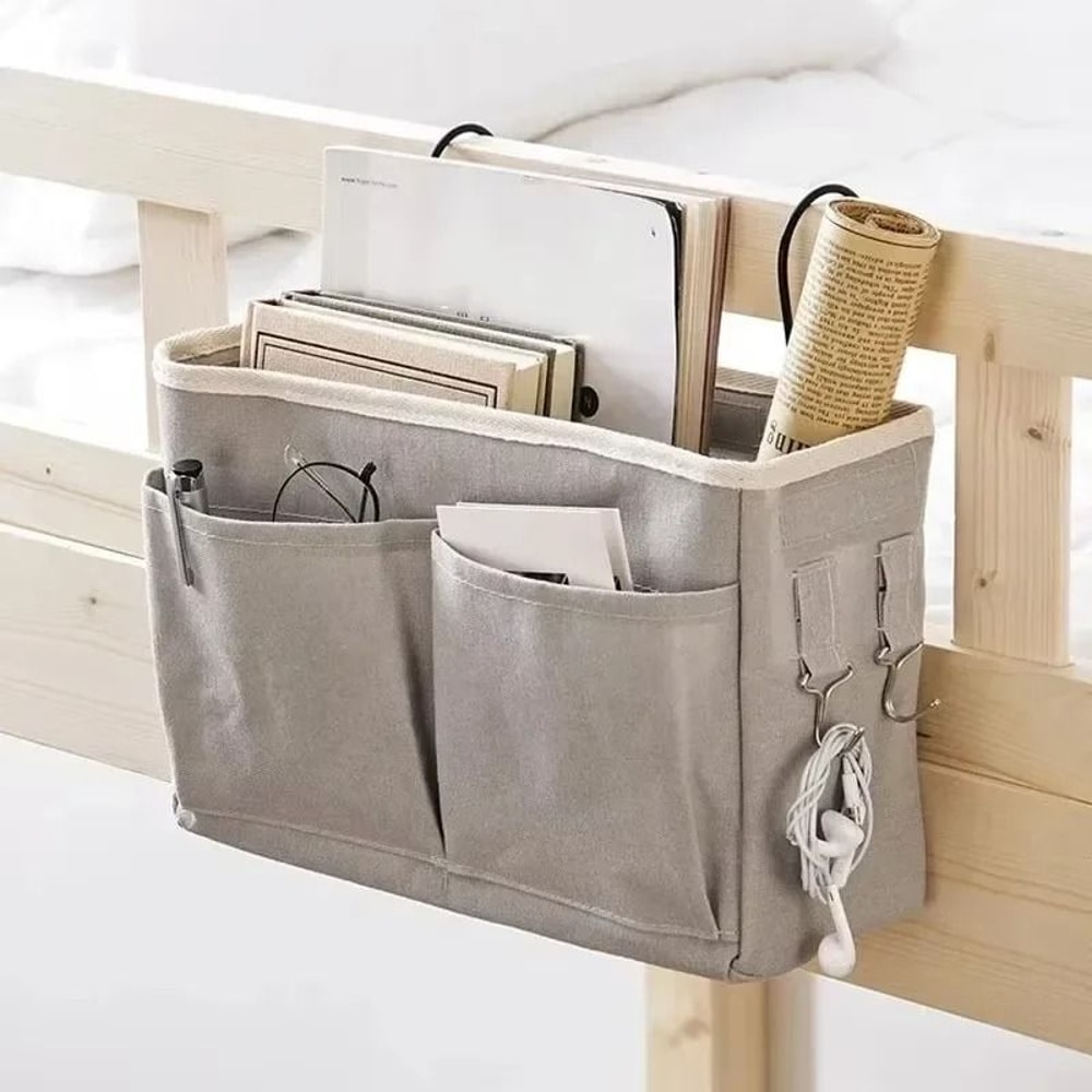 Bedside Hanging Storage Rack Bedside Organizer For Dorm And Bedroom 12