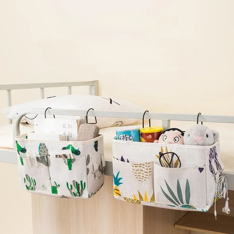 Bedside Hanging Storage Rack Bedside Organizer For Dorm And Bedroom 9