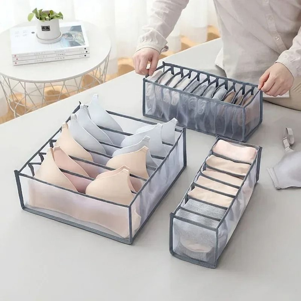 Underwear Drawer Organizer Closet Storage Box For Bras Socks And Wardrobe Essentials 3