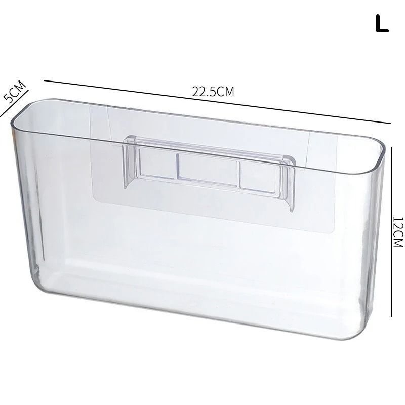 Transparent Wall Mounted Remote Control Holder Bedside Storage Organizer 2