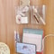 Transparent Wall Mounted Remote Control Holder Bedside Storage Organizer 0