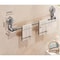 Retractable No Drilling Towel Rack Suction Cup Wall Mounted Towel Holder 2
