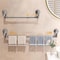Retractable No Drilling Towel Rack Suction Cup Wall Mounted Towel Holder 5