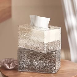 luxury desktop tissue box holder multi function paper organizer for living room